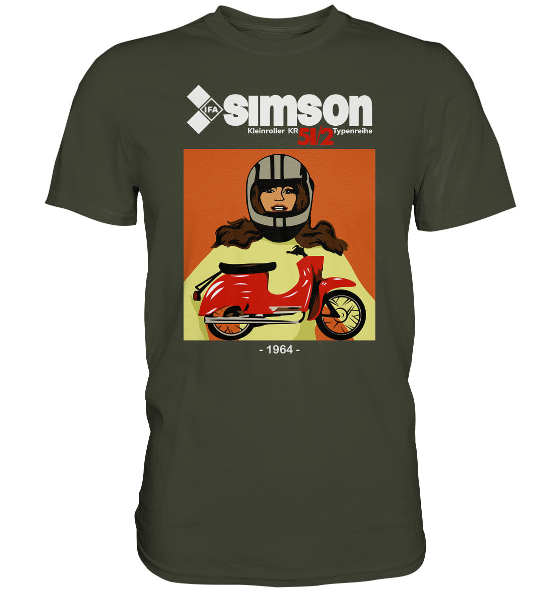 DDR Ostalgie Shirt Unisex • SIMSON SCHWALBE KR51-2 (1964)