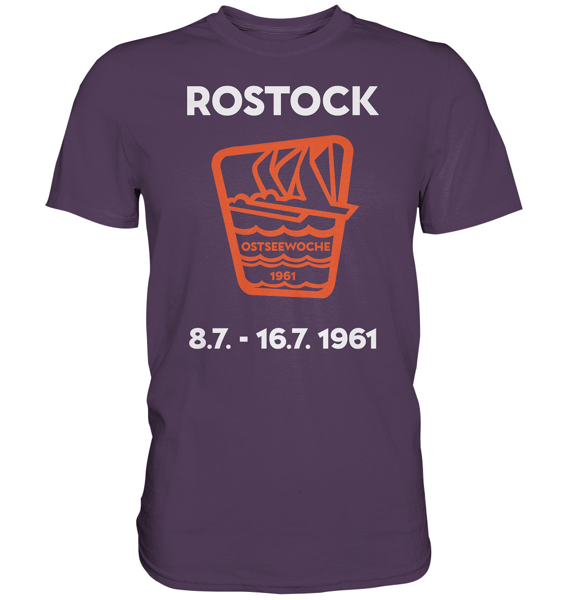 DDR Ostalgie Shirt Unisex • OSTSEEWOCHE ROSTOCK 1961