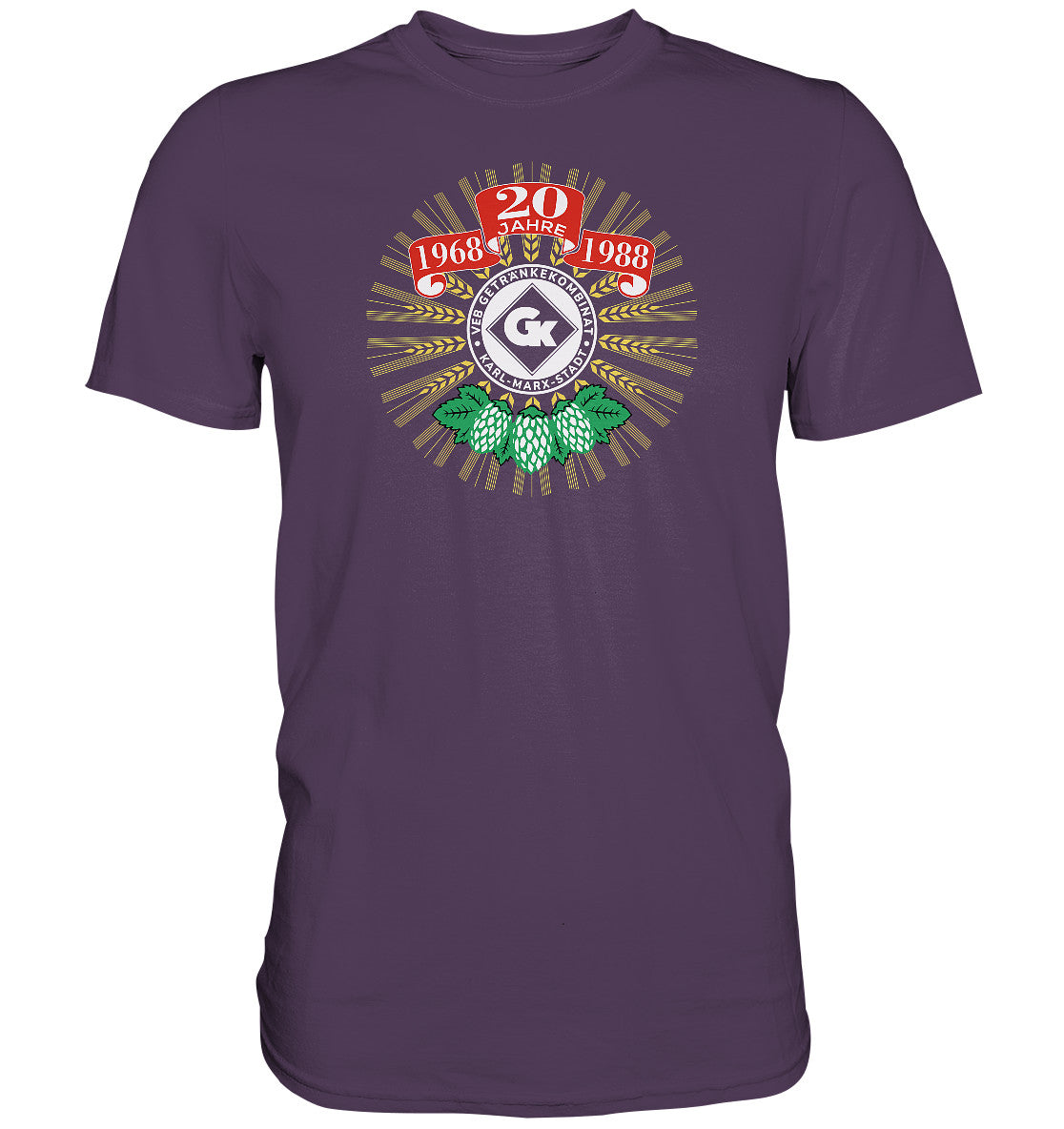 PREMIUM SHIRT UNISEX • 20 JAHRE VEB GETRÄNKEKOMBINAT KARL-MARX-STADT