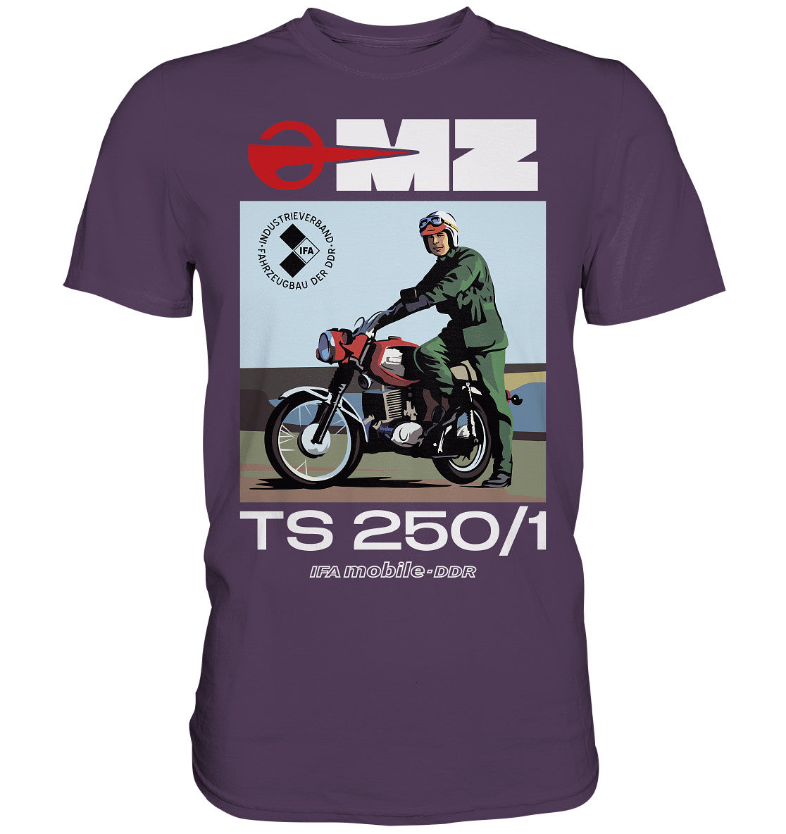 DDR Ostalgie Shirt Unisex • MZ TS 250 (ORIGINAL DDR-PLAKAT)