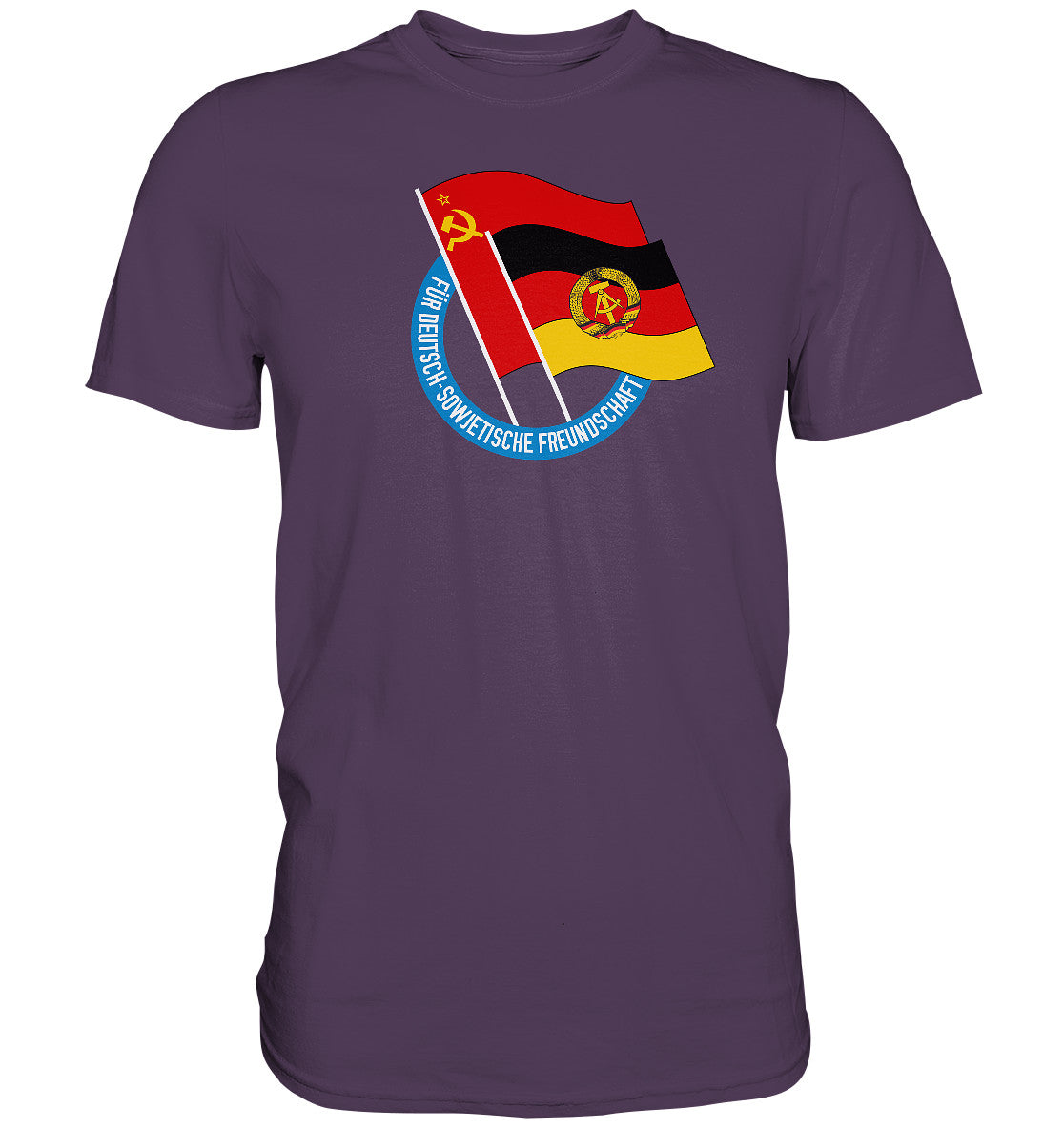 DDR Ostalgie Shirt Unisex • DEUTSCH SOWJETISCHE FREUNDSCHAFT - dunkel