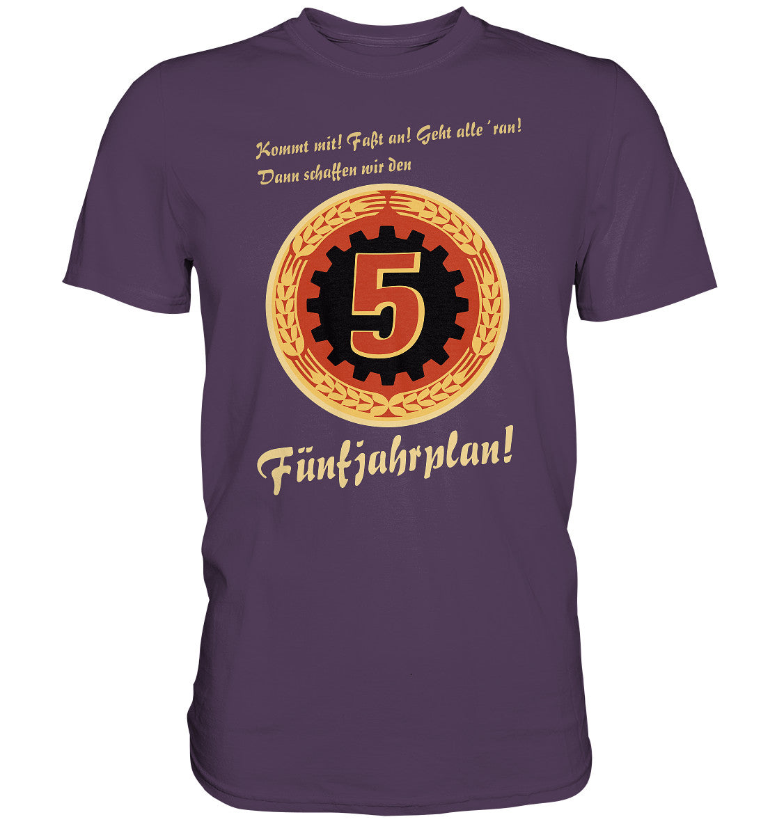 DDR Ostalgie Shirt Unisex • FÜNFJAHRPLAN
