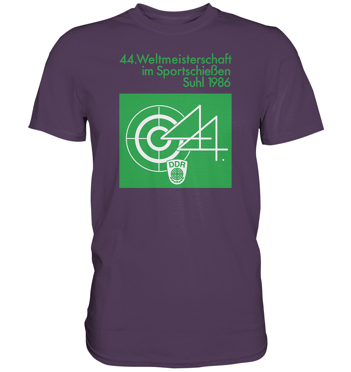 DDR Ostalgie Shirt Unisex • WELTMEISTERSCHAFT SPORTSCHIESSEN SUHL 1986