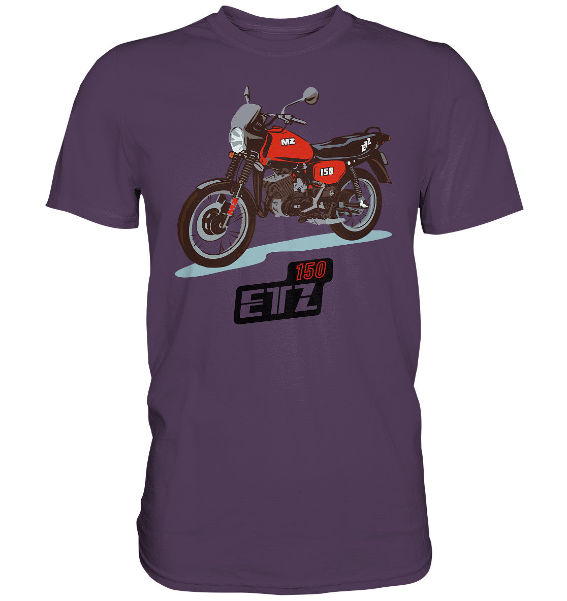 DDR Ostalgie Shirt Unisex • MZ ETZ 150 ROT (ORIGINAL DDR-PLAKAT)