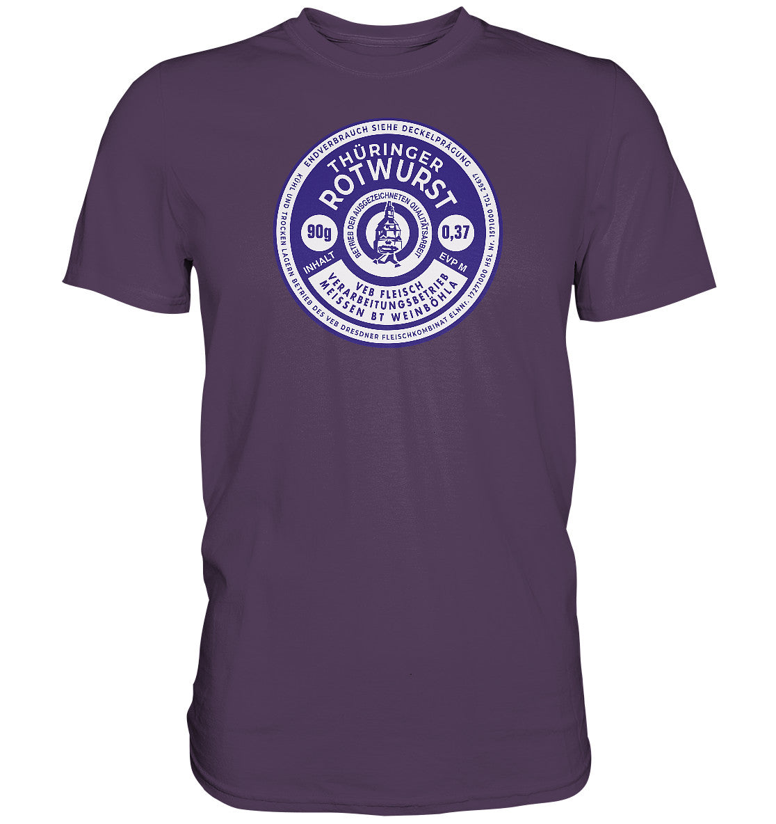 DDR Ostalgie Shirt Unisex • THÜRINGER ROTWURST KONSERVE