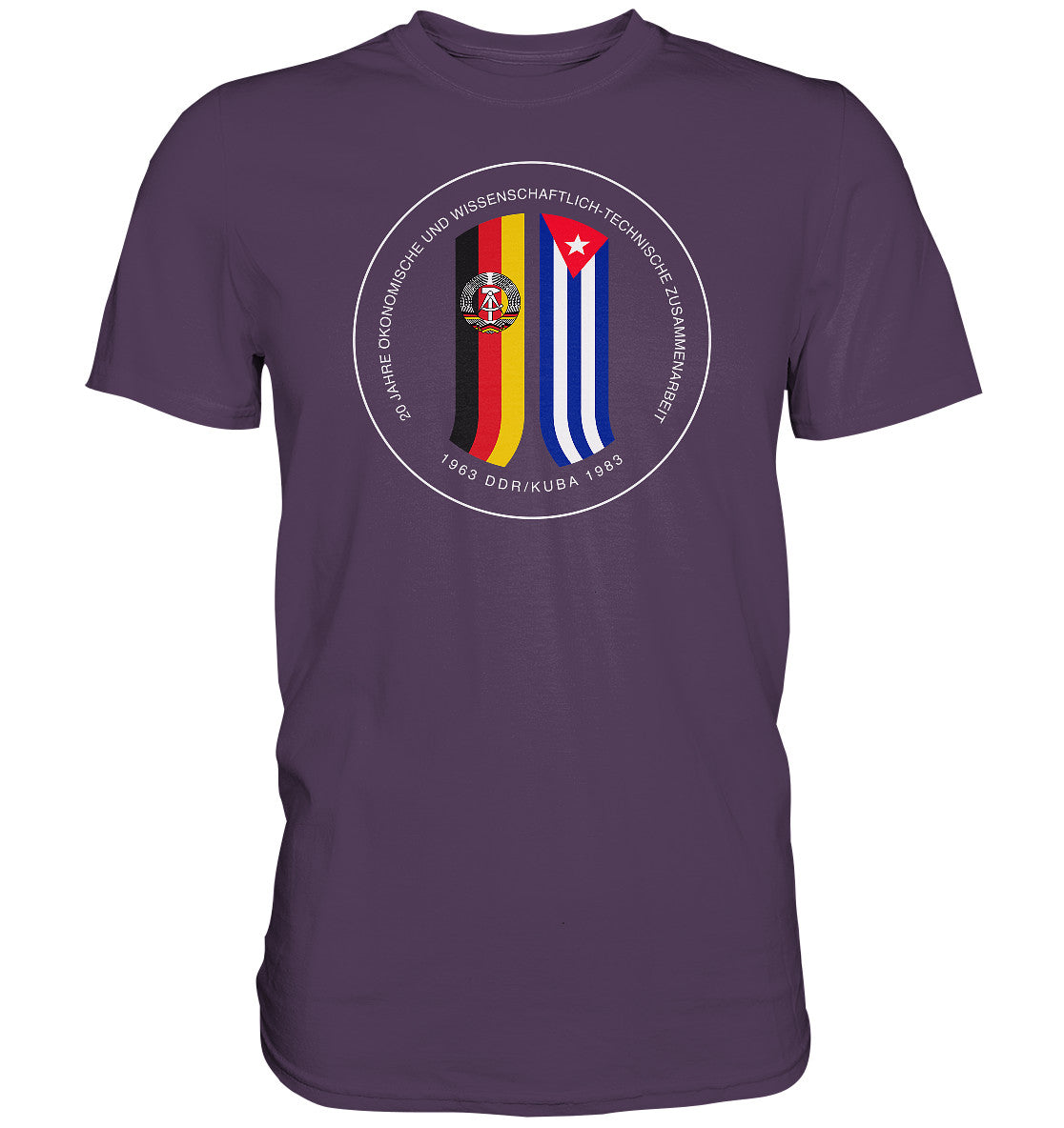 DDR Ostalgie Shirt Unisex • 20 JAHRE ZUSAMMENARBEIT DDR-KUBA