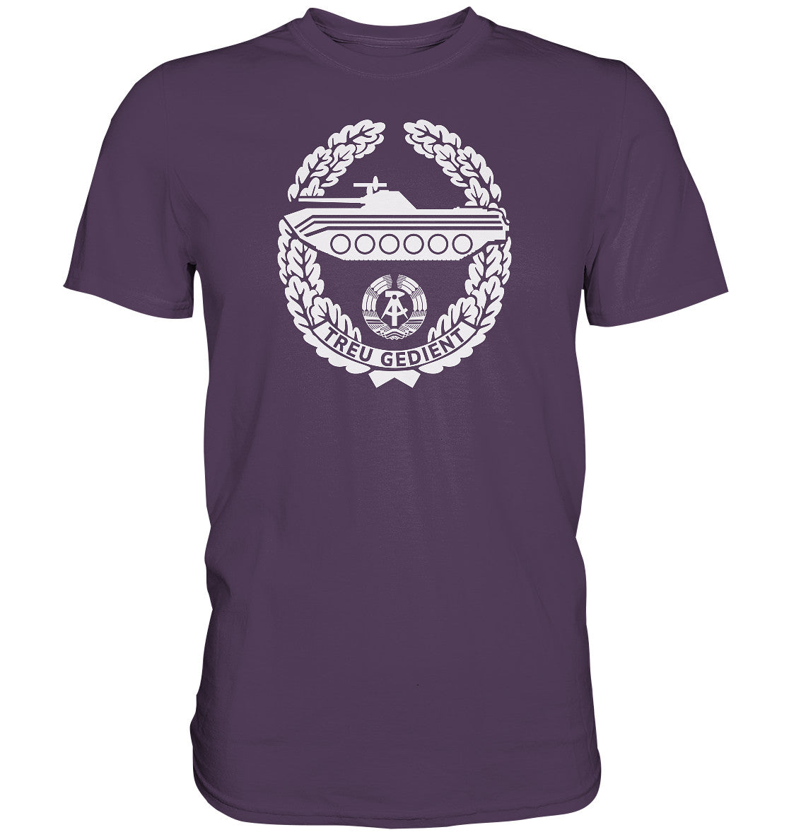 DDR Ostalgie Shirt Unisex • NVA-ORDEN - TREU GEDIENT - MOT. SCHÜTZENTRUPPEN