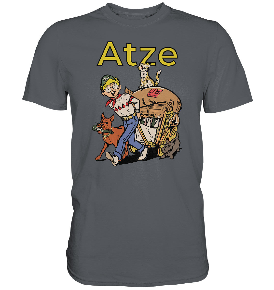 DDR Ostalgie Shirt Unisex • ATZE - TITEL ALTSTOFFE