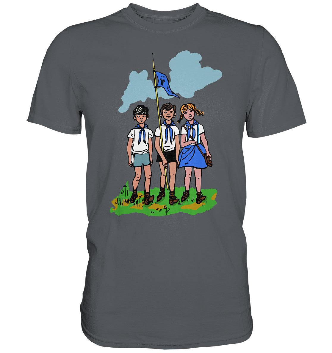 DDR Ostalgie Shirt Unisex • JUNGE PIONIERE - PIONIERAUSWEIS