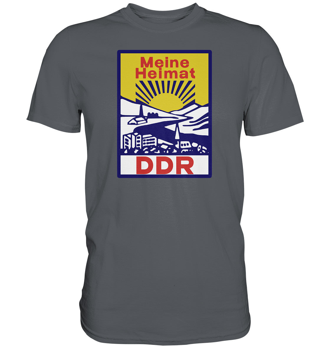 DDR Ostalgie Shirt Unisex • MEINE HEIMAT DDR