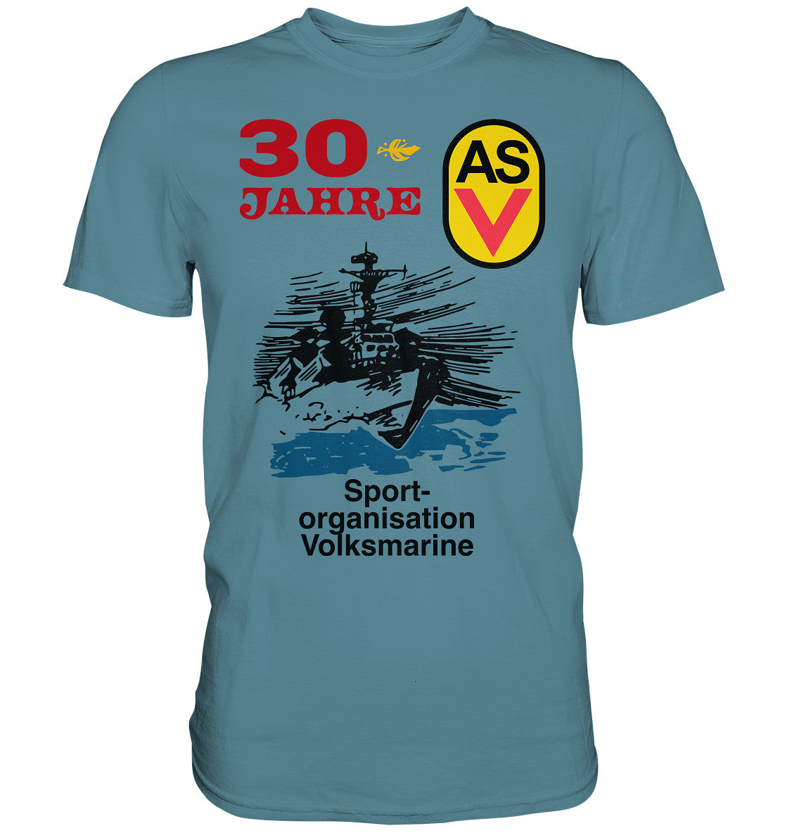 DDR Ostalgie Shirt Unisex • ASV - SPORTORGANISATION VOLKSMARINE