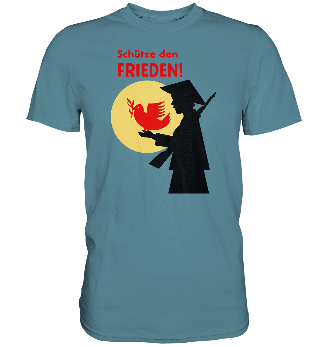 DDR Ostalgie Shirt Unisex • SCHÜTZE DEN FRIEDEN! SOLIDARITÄT MIT VIETNAM