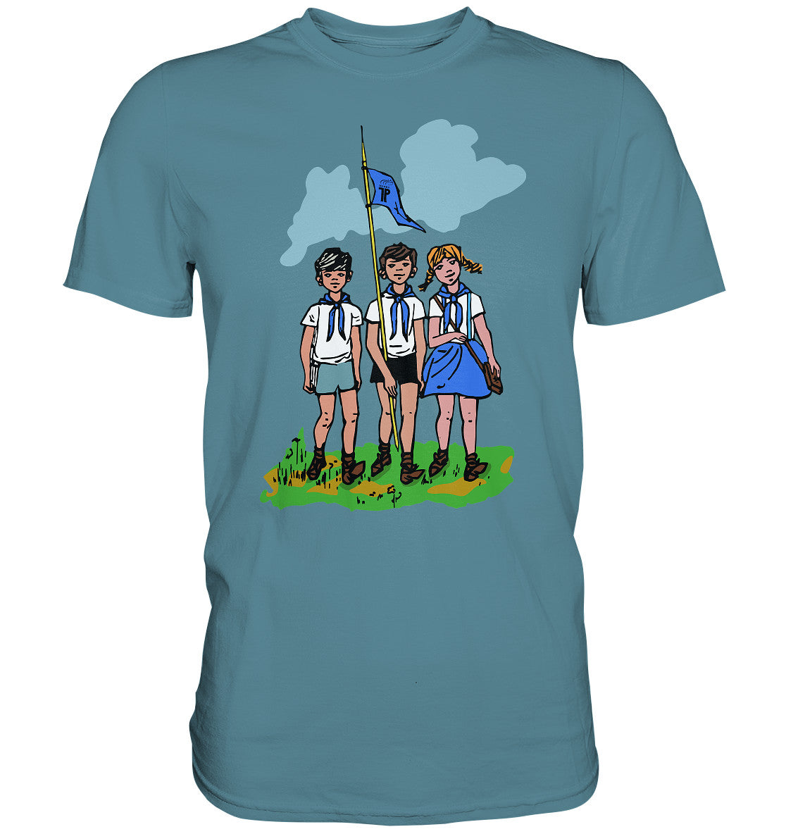 DDR Ostalgie Shirt Unisex • JUNGE PIONIERE - PIONIERAUSWEIS