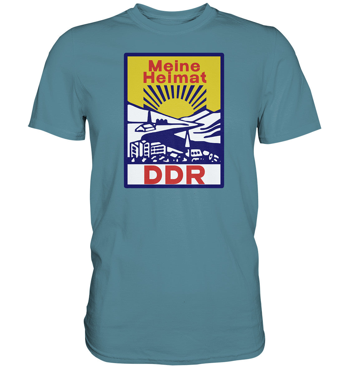 DDR Ostalgie Shirt Unisex • MEINE HEIMAT DDR