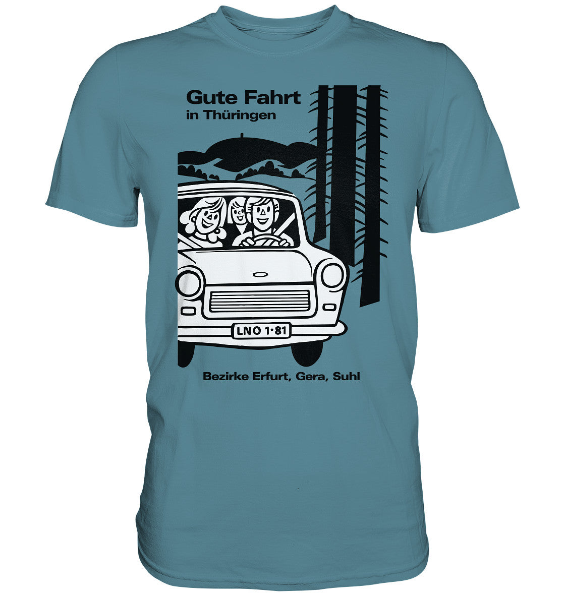 DDR Ostalgie Shirt Unisex • GUTE FAHRT IN THÜRINGEN