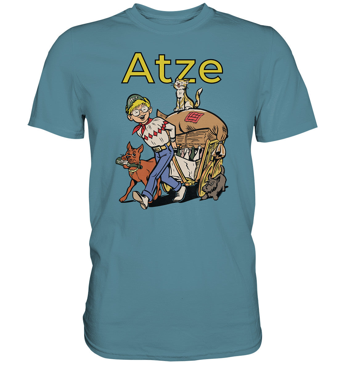 DDR Ostalgie Shirt Unisex • ATZE - TITEL ALTSTOFFE