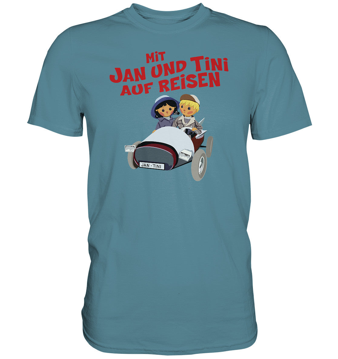 DDR Ostalgie Shirt Unisex • MIT JAN UND TINI AUF REISEN