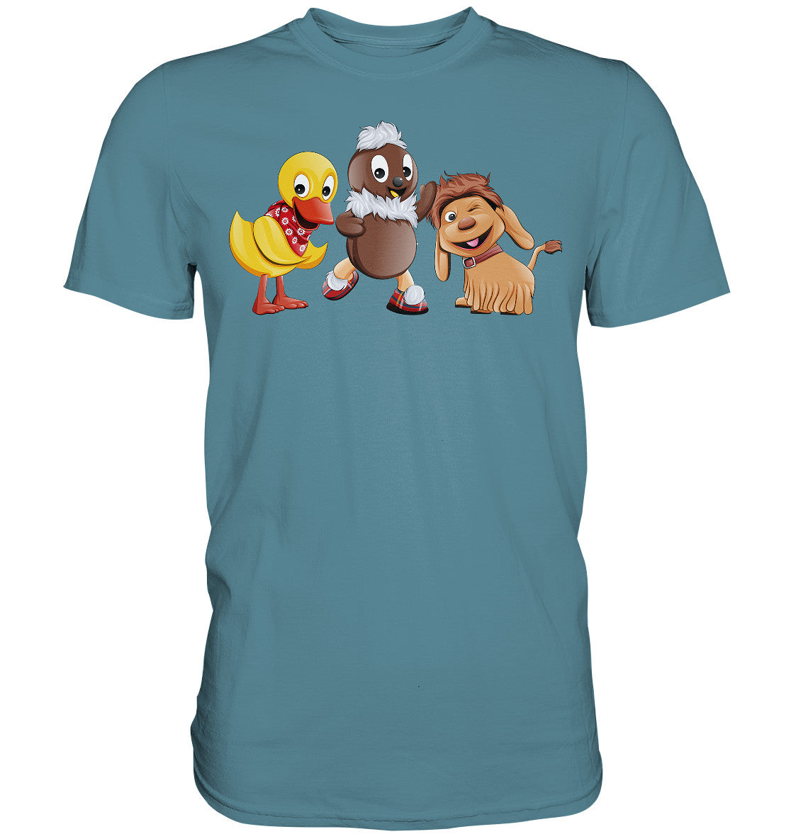 DDR Ostalgie Shirt Unisex • UNSER SANDMÄNNCHEN - PITTI, MOPPI & SCHNATTERINCHEN