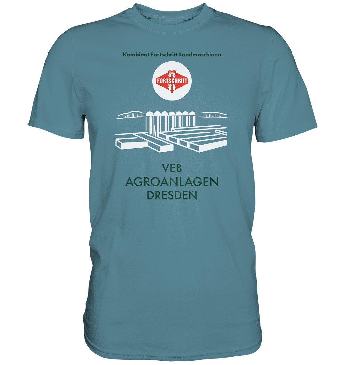 DDR Ostalgie Shirt Unisex • VEB AGROANLAGEN DRESDEN