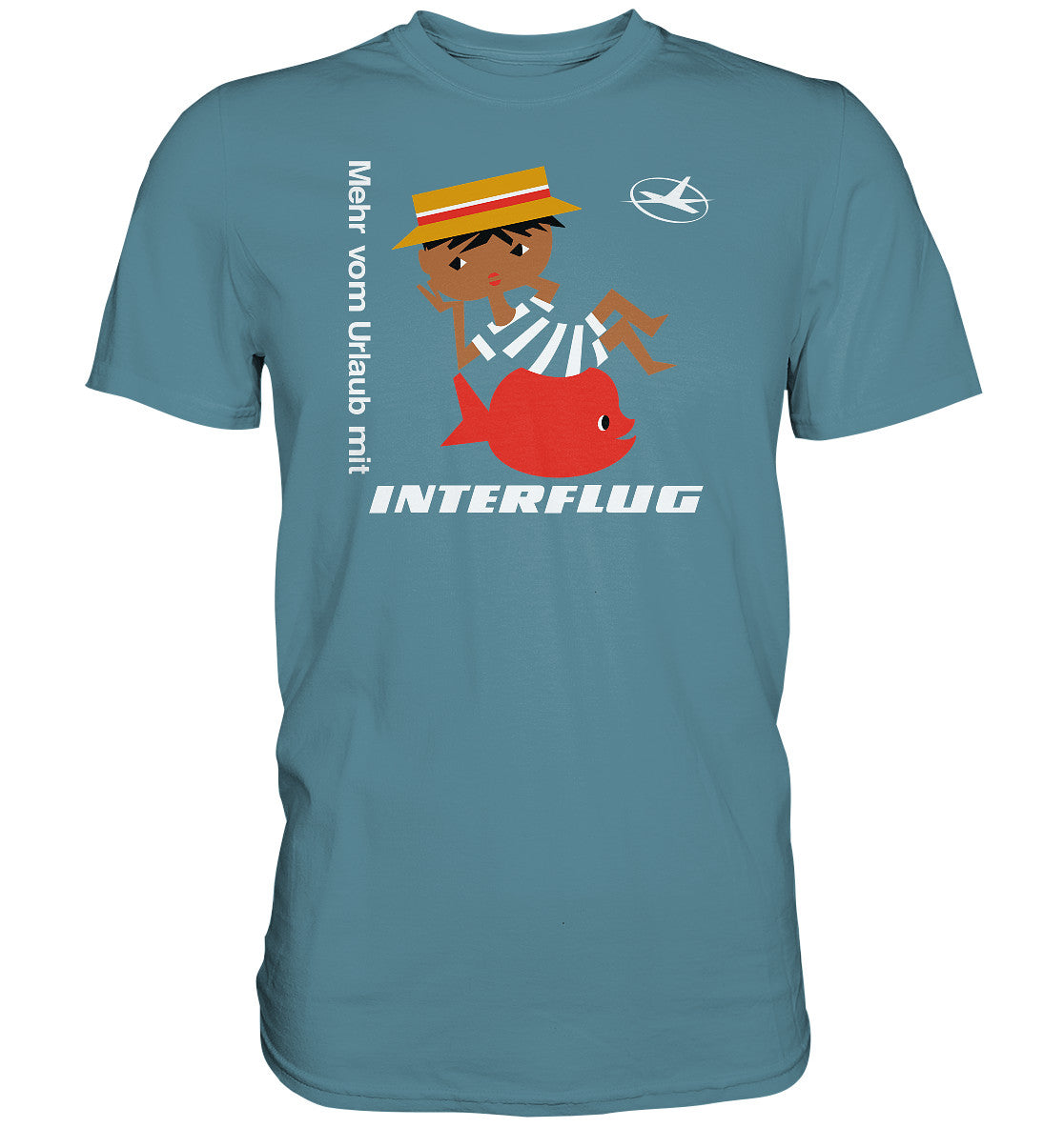 DDR Ostalgie Shirt Unisex • MEHR VOM URLAUB - MIT INTERFLUG