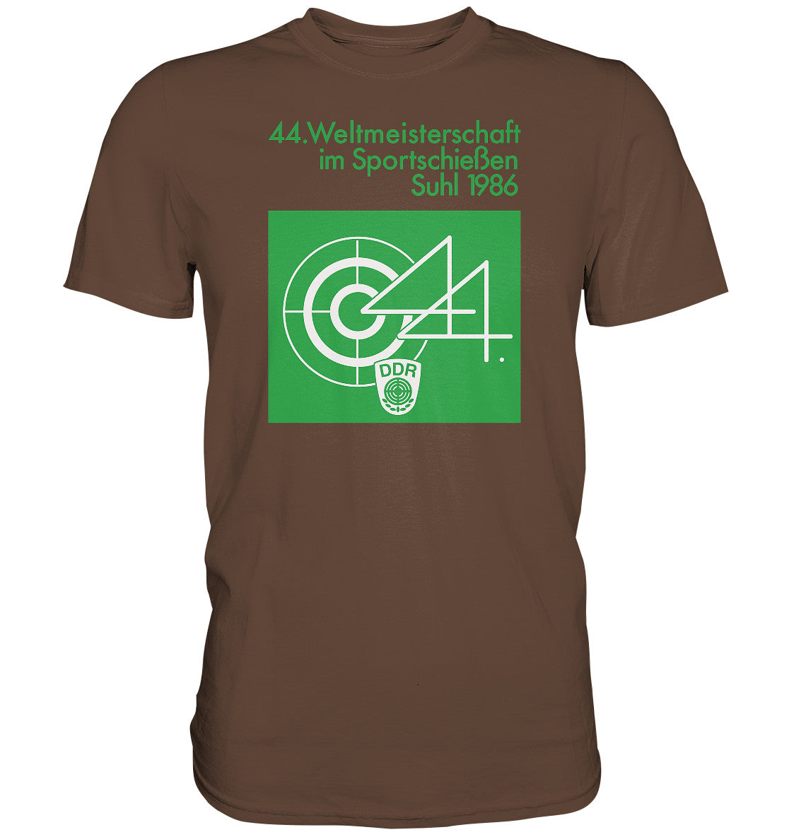DDR Ostalgie Shirt Unisex • WELTMEISTERSCHAFT SPORTSCHIESSEN SUHL 1986
