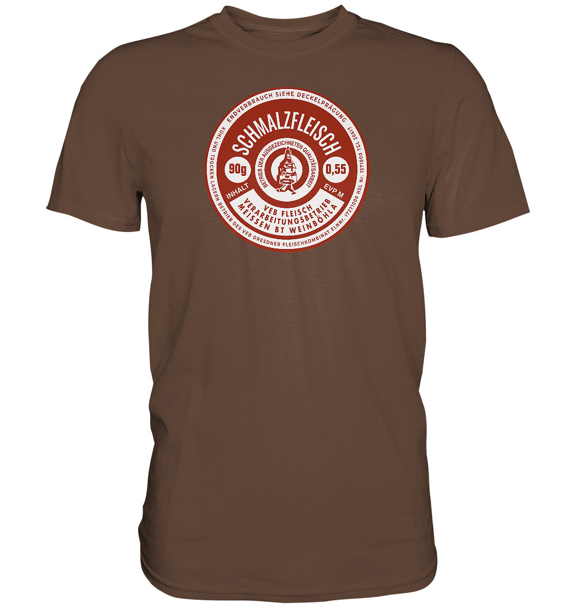 DDR Ostalgie Shirt Unisex • SCHMALZFLEISCH - VEB FLEISCH MEISSEN KONSERVE
