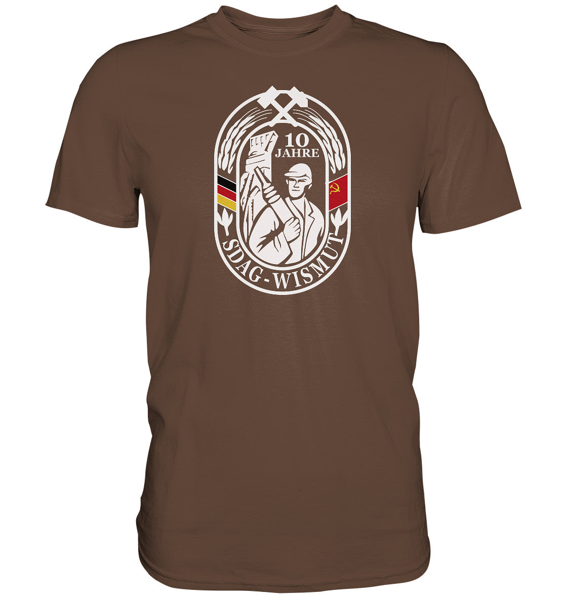 DDR Ostalgie Shirt Unisex • 10 JAHRE SDAG WISMUT