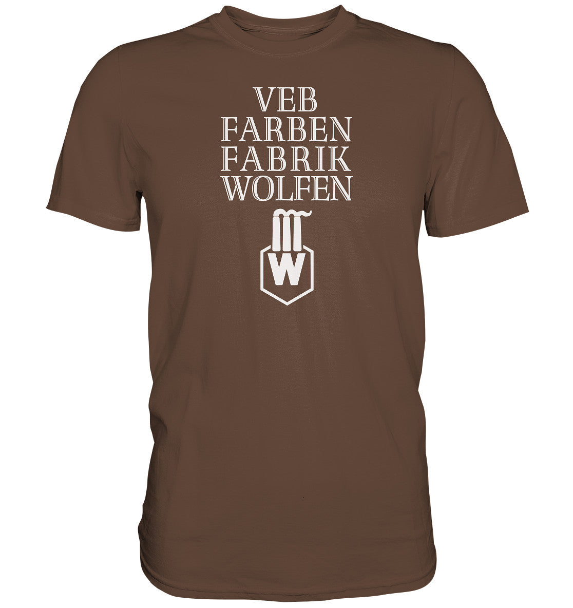DDR Ostalgie Shirt Unisex • VEB FARBENFABRIK WOLFEN