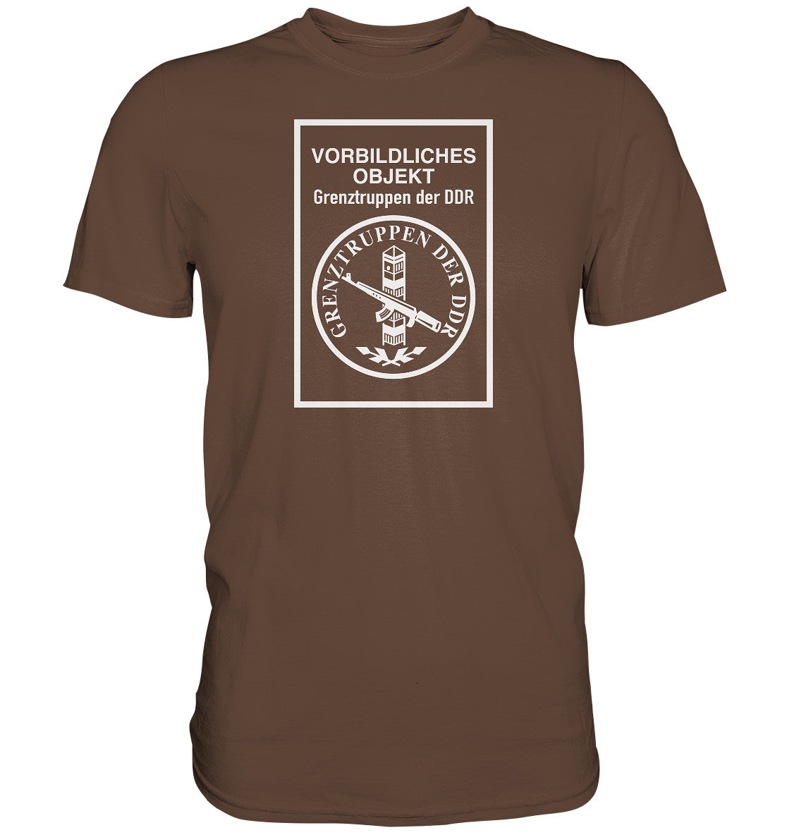 DDR Ostalgie Shirt Unisex • VORBILDLICHES OBJEKT - GRENZTRUPPEN DER DDR