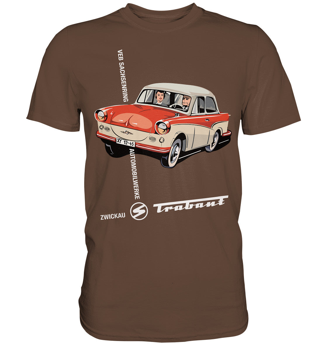 DDR Ostalgie Shirt Unisex • VEB SACHSENRING ZWICKAU TRABANT