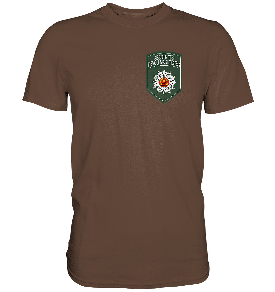 DDR Ostalgie Shirt Unisex • ABV - BRUST BADGE