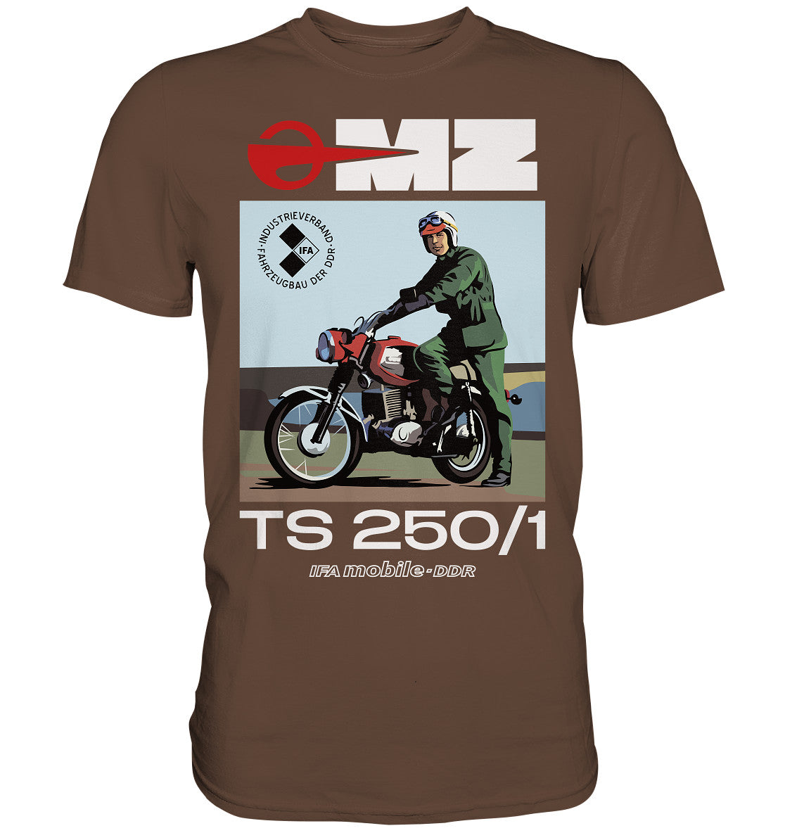 DDR Ostalgie Shirt Unisex • MZ TS 250 (ORIGINAL DDR-PLAKAT)