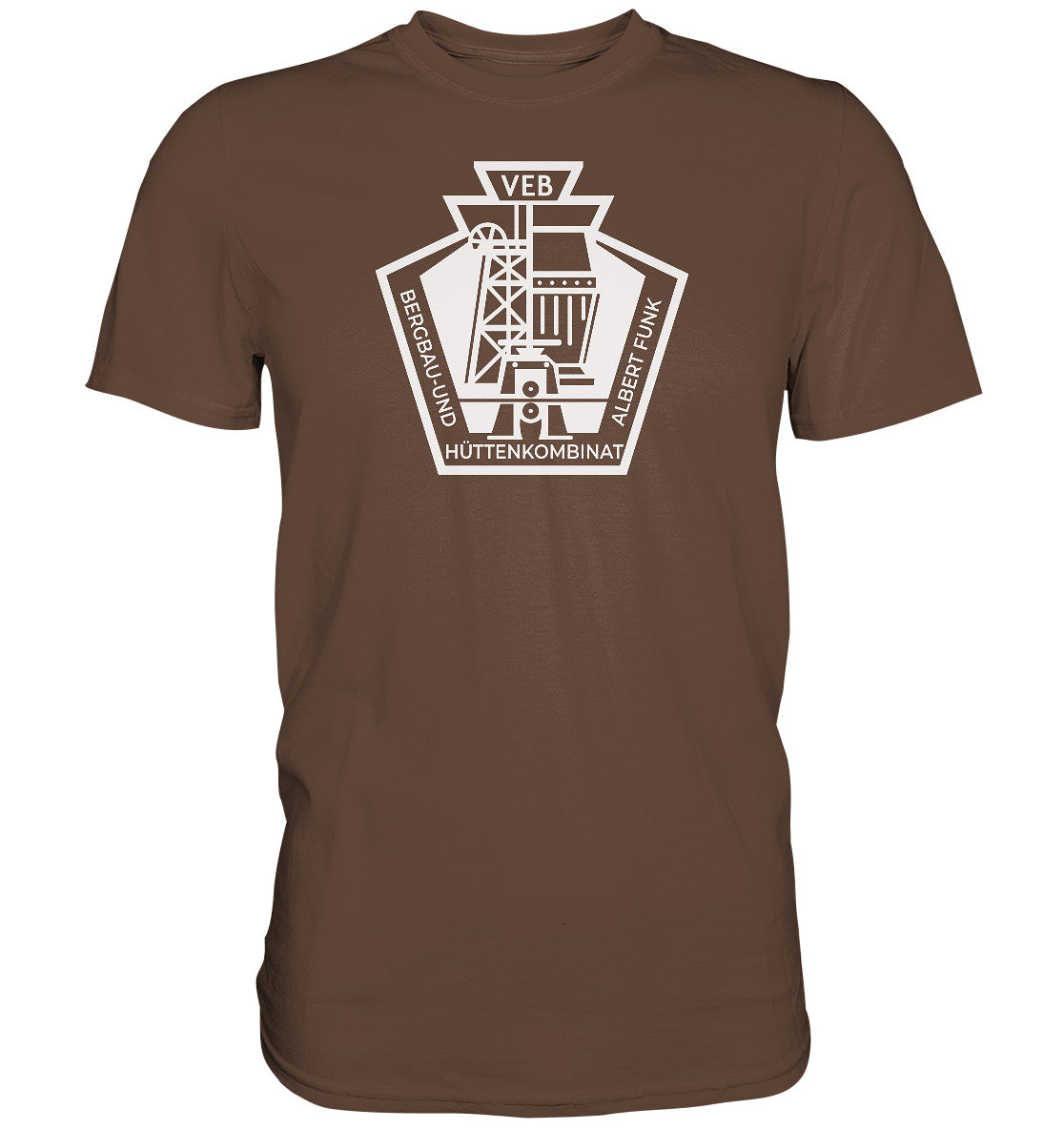 DDR Ostalgie Shirt Unisex • BERGBAU- UND HÜTTENKOMBINAT FREIBERG