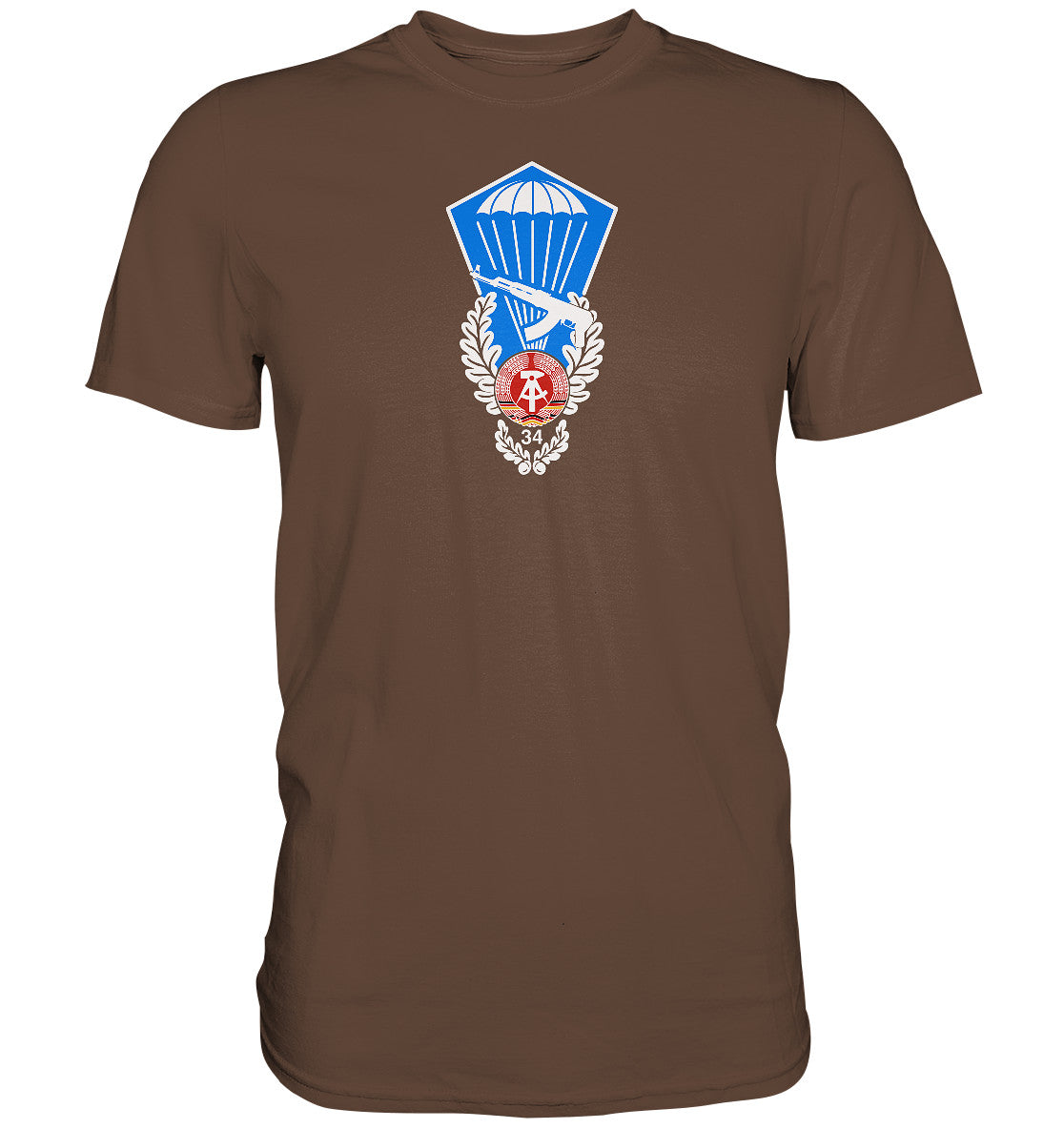 DDR Ostalgie Shirt Unisex • NVA SPRUNGABZEICHEN
