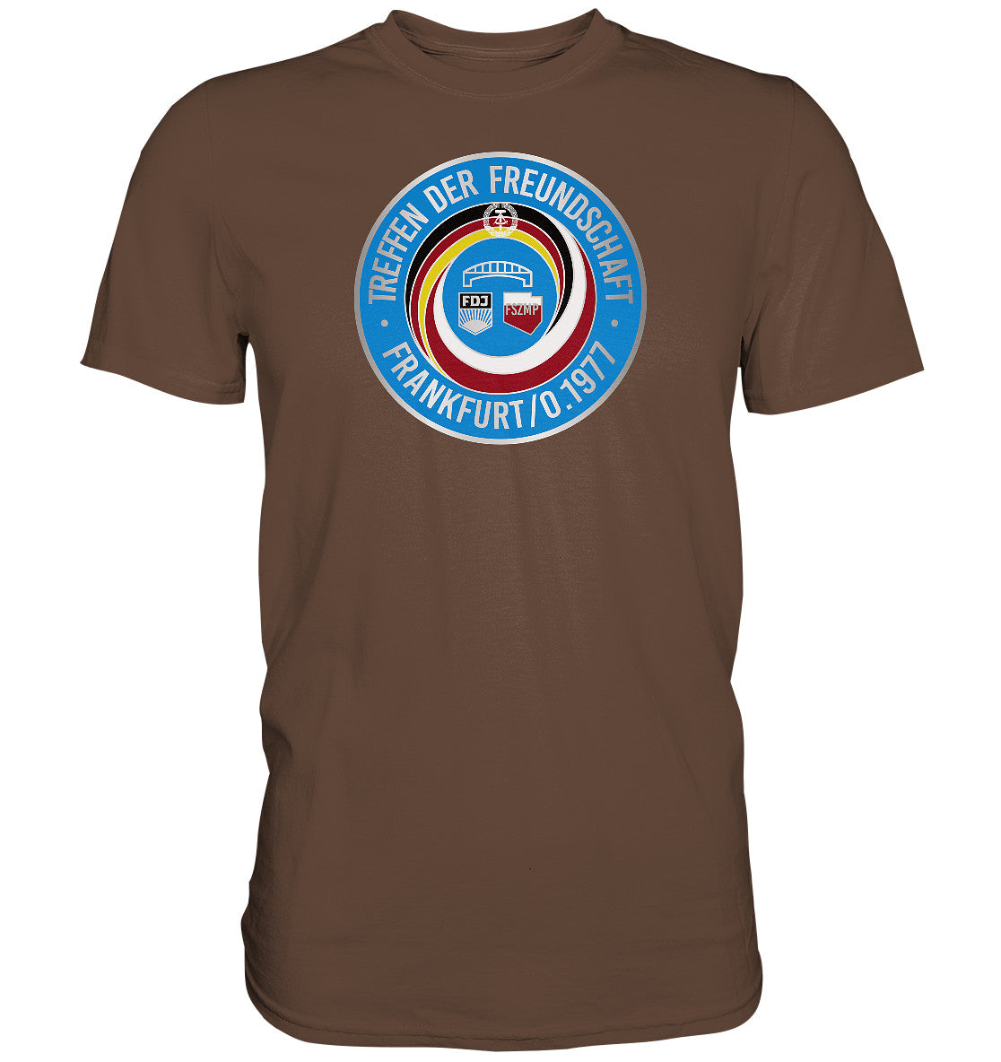 DDR Ostalgie Shirt Unisex • TREFFEN DER FREUNDSCHAFT - JUGEND DER DDR & VR POLEN 1977