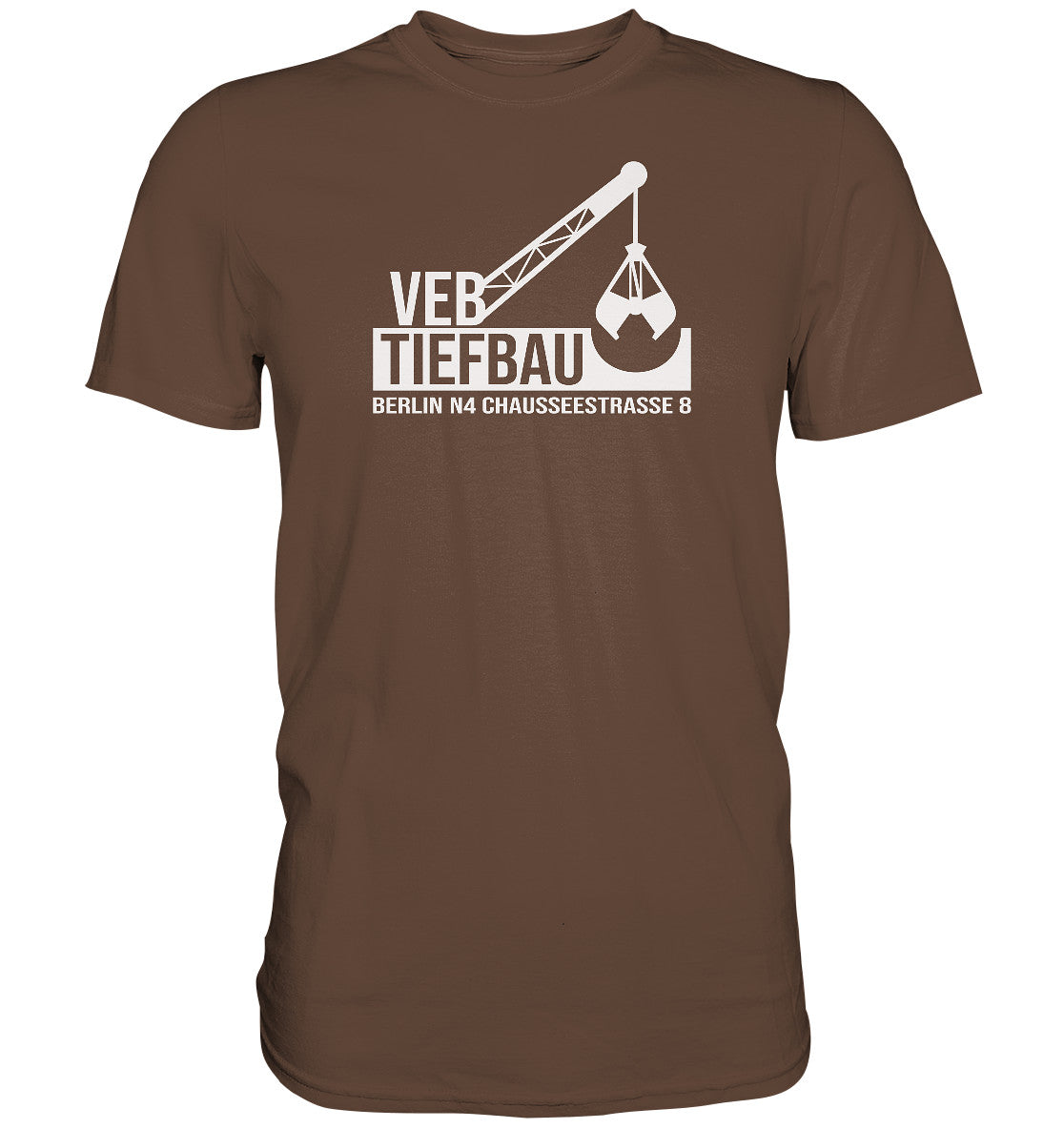 DDR Ostalgie Shirt Unisex • VEB TIEFBAU BERLIN