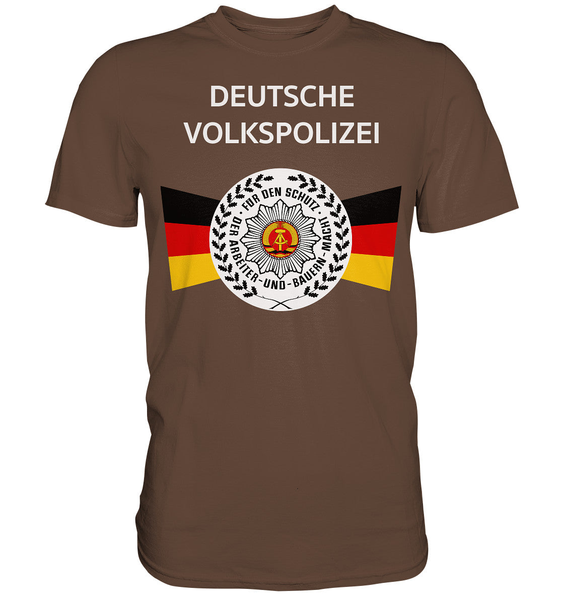 DDR Ostalgie Shirt Unisex • DEUTSCHE VOLKSPOLIZEI - ORIGINAL WIMPEL