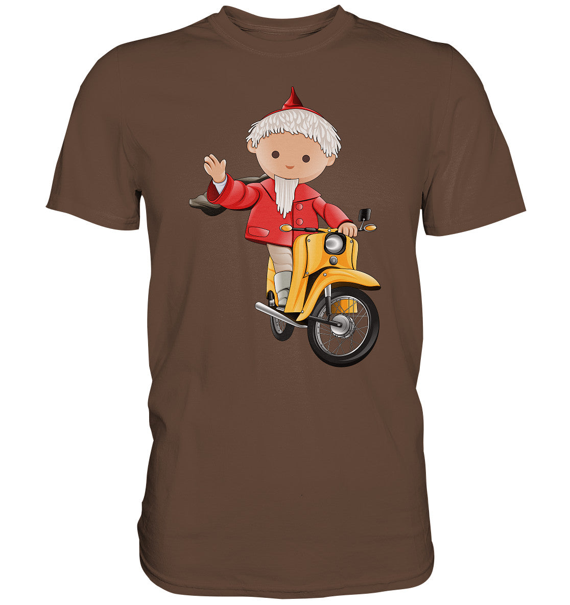 DDR Ostalgie Shirt Unisex • UNSER SANDMÄNNCHEN - AUF DER SCHWALBE - ROT (PU-137, 1973)