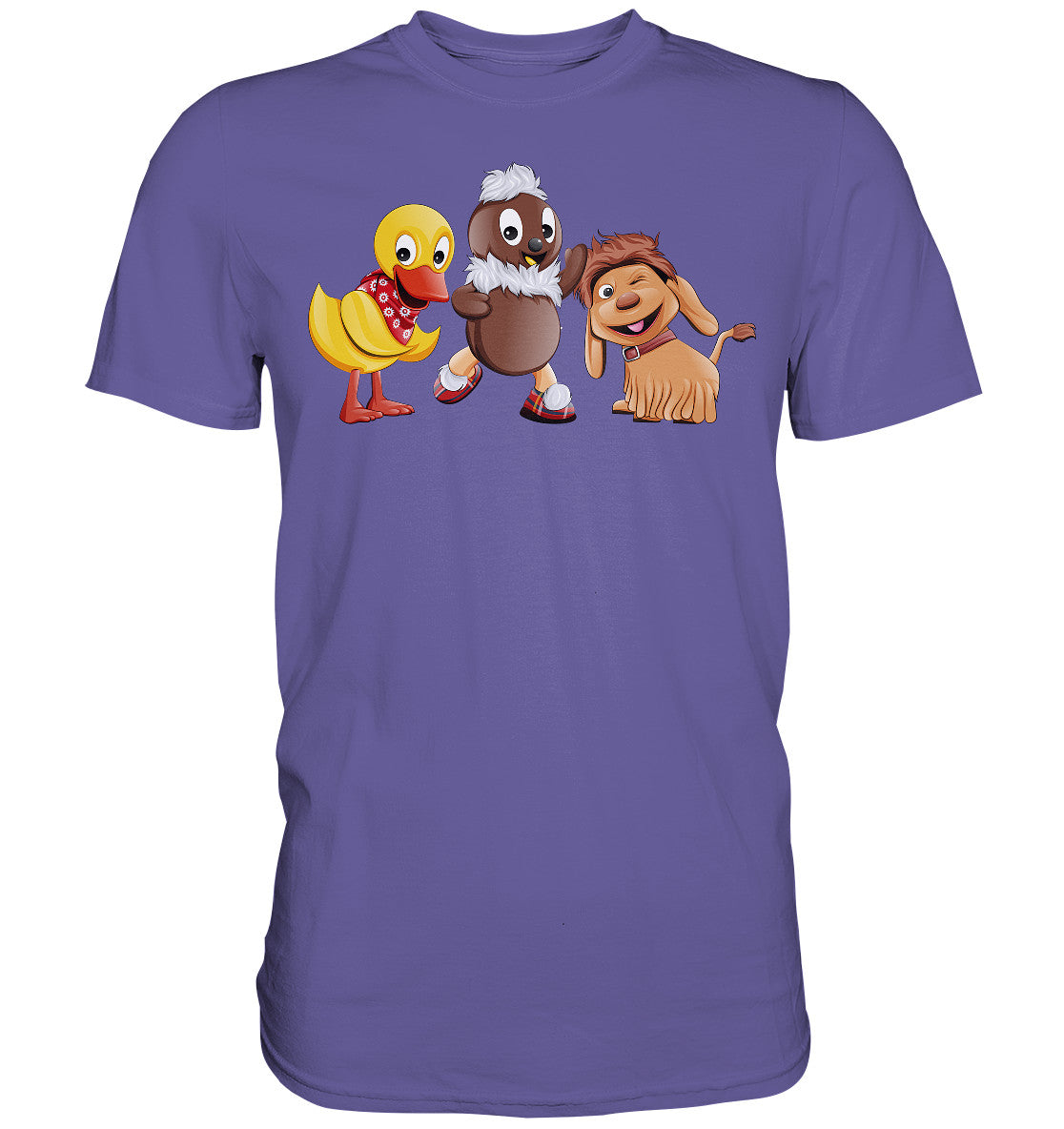 DDR Ostalgie Shirt Unisex • UNSER SANDMÄNNCHEN - PITTI, MOPPI & SCHNATTERINCHEN