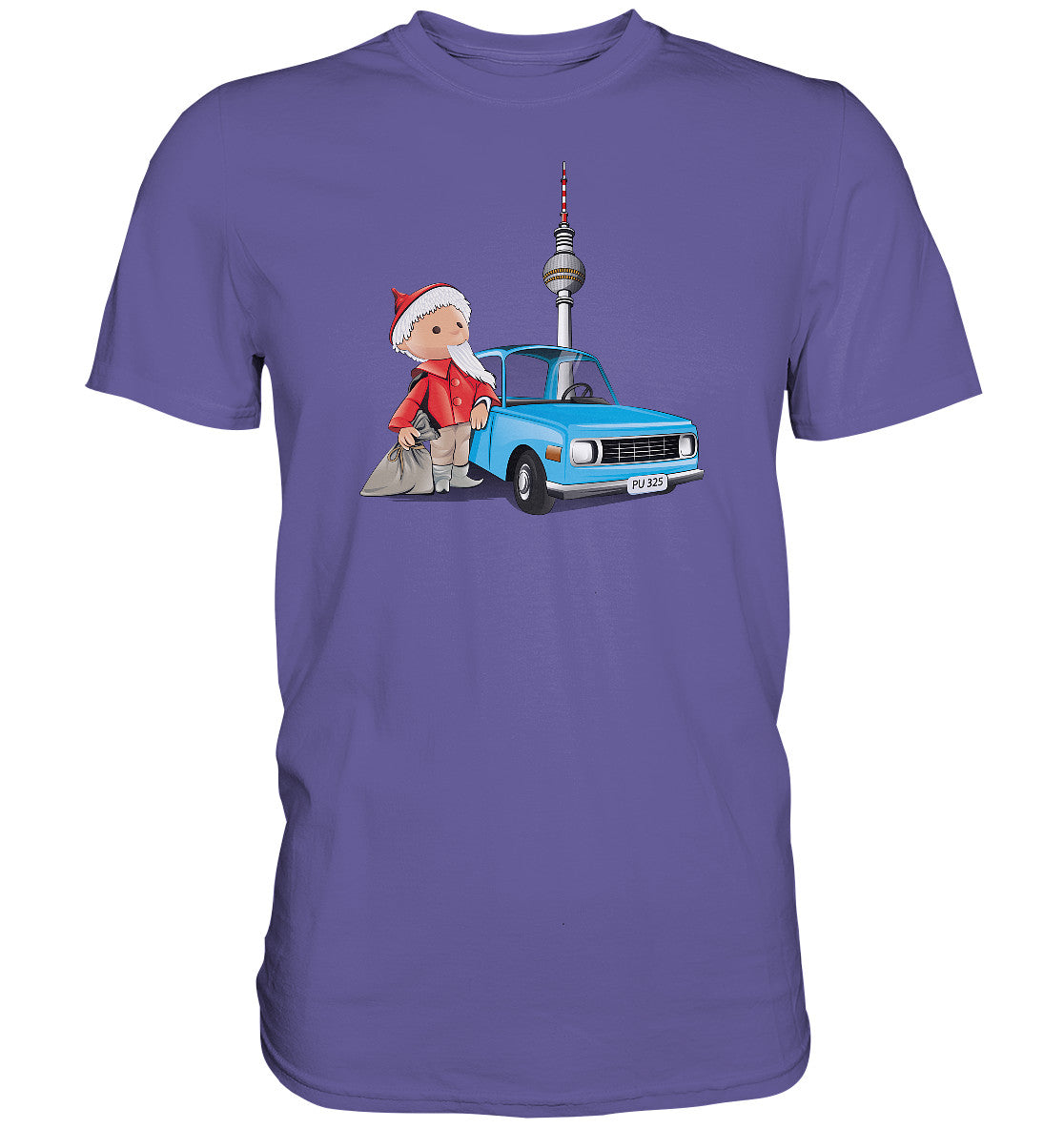 DDR Ostalgie Shirt Unisex • UNSER SANDMÄNNCHEN - MIT WARTBURG IN BERLIN (PU-325)