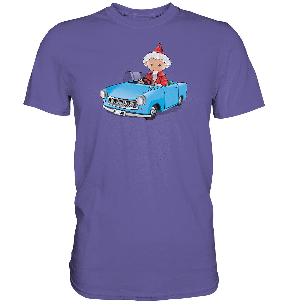 DDR Ostalgie Shirt Unisex • UNSER SANDMÄNNCHEN - TRABI-CRUISER (PU-201)