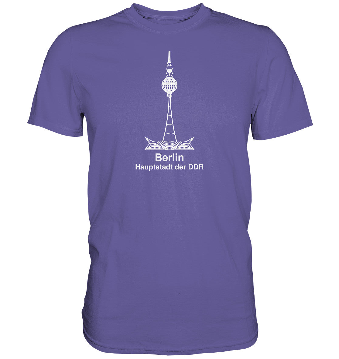 DDR Ostalgie Shirt Unisex • BERLIN - FERNSEHTURM - ORIGINAL WIMPEL
