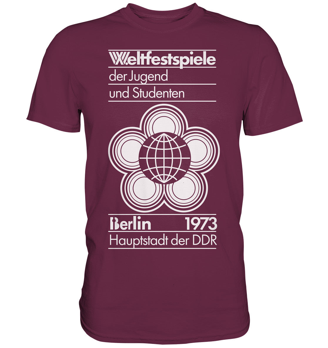 DDR Ostalgie Shirt Unisex • WELTFESTSPIELE BERLIN 1973 - PLAKATMOTIV