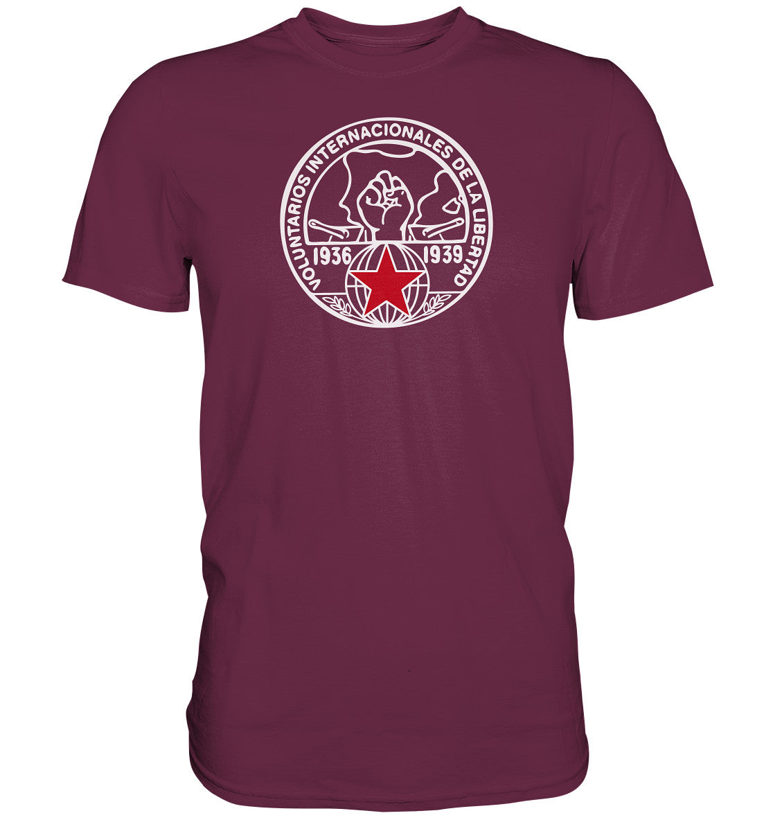 DDR Ostalgie Shirt Unisex • INTERNATIONALE BRIGADEN SPANIEN1936 - dunkel