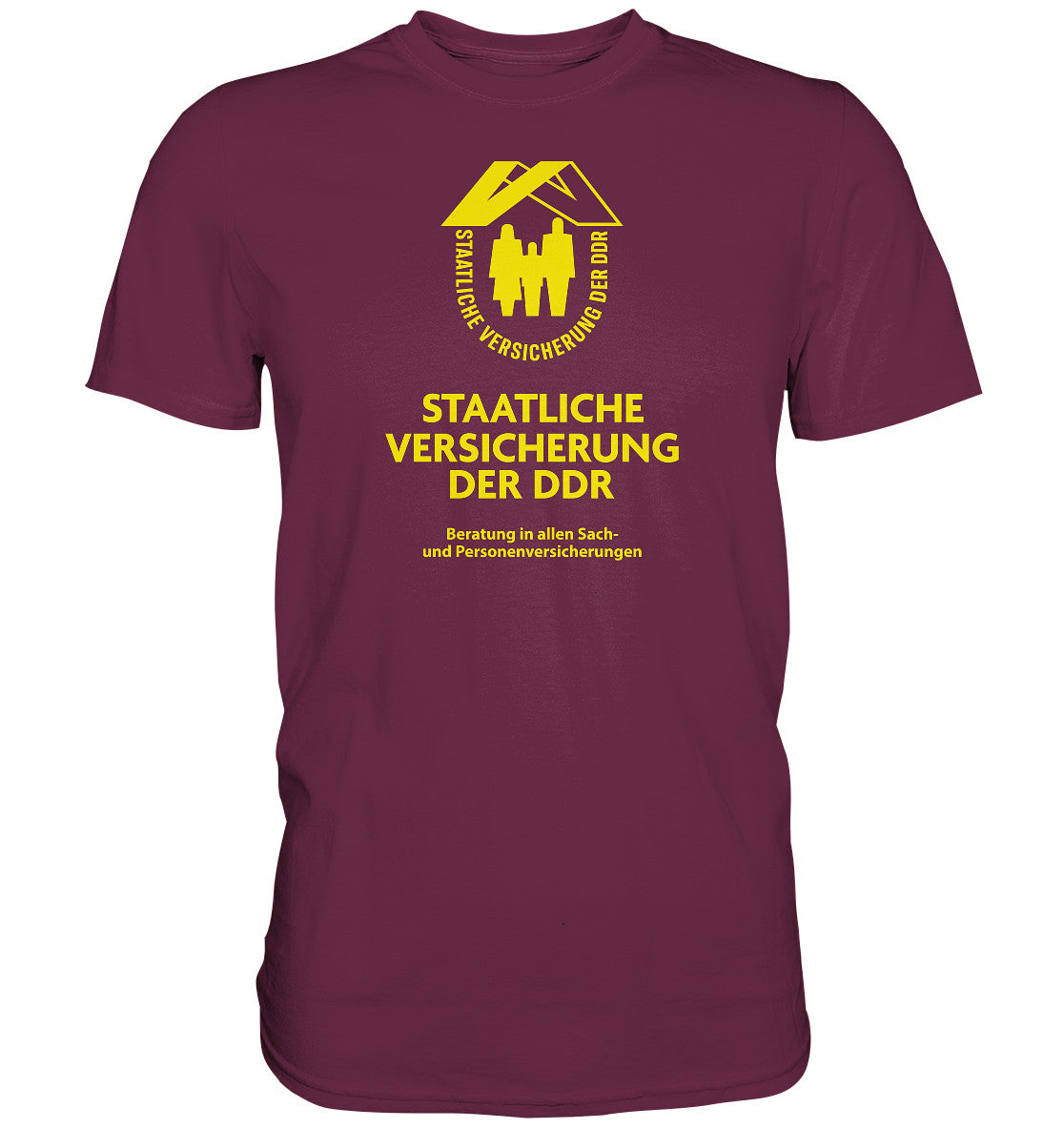 DDR Ostalgie Shirt Unisex • STAATLICHE VERSICHERUNG DER DDR