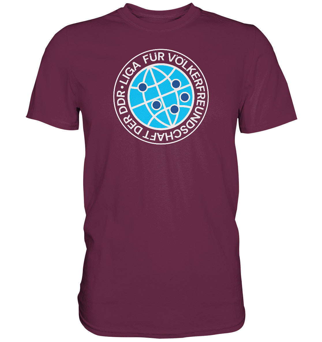 DDR Ostalgie Shirt Unisex • LIGA FÜR VÖLKERFREUNDSCHAFT DER DDR