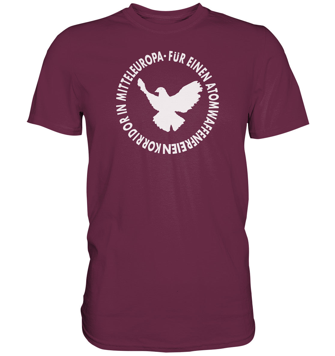 DDR Ostalgie Shirt Unisex • ATOMWAFFENFREIES MITTELEUROPA - monochrom