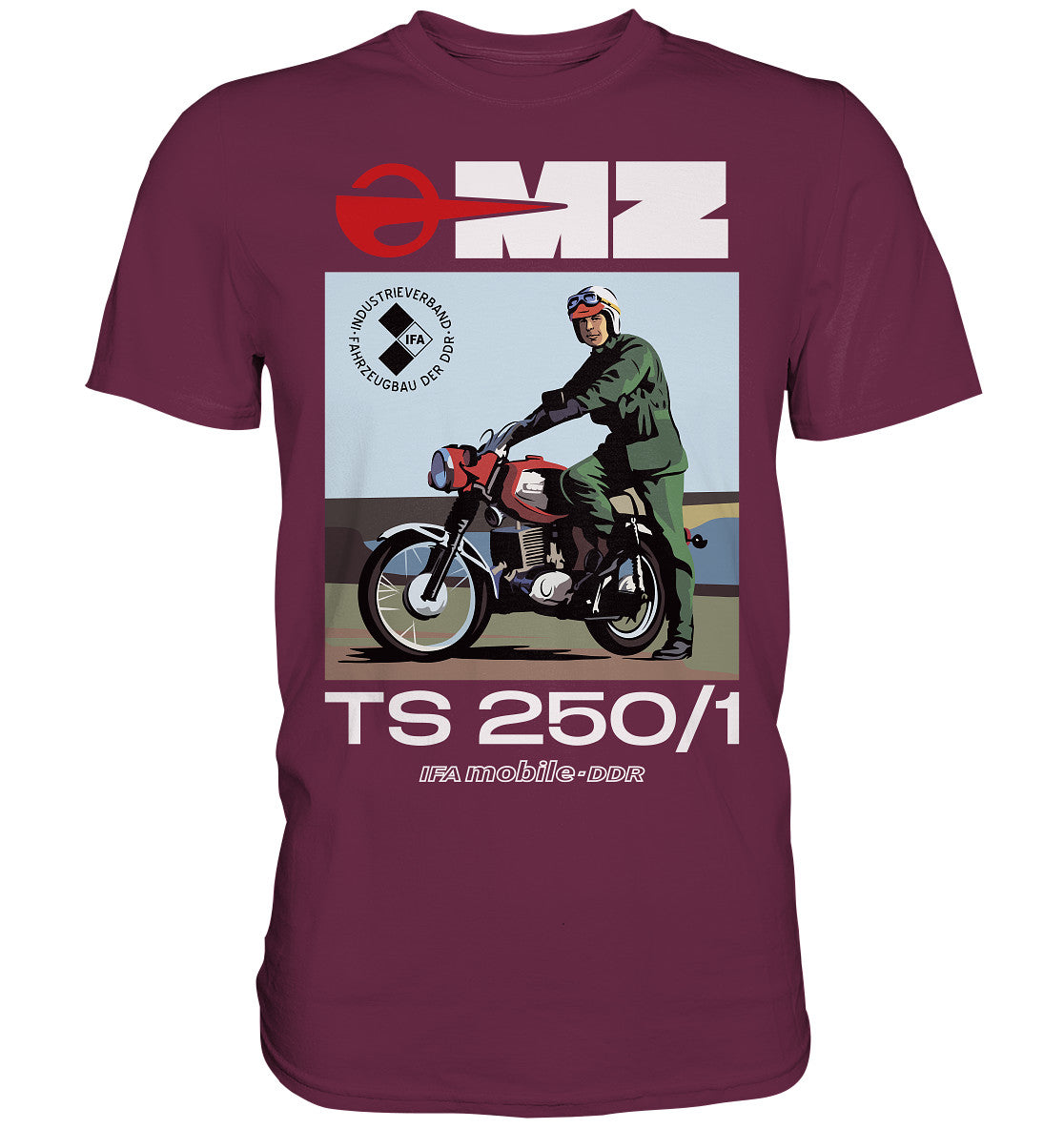 DDR Ostalgie Shirt Unisex • MZ TS 250 (ORIGINAL DDR-PLAKAT)