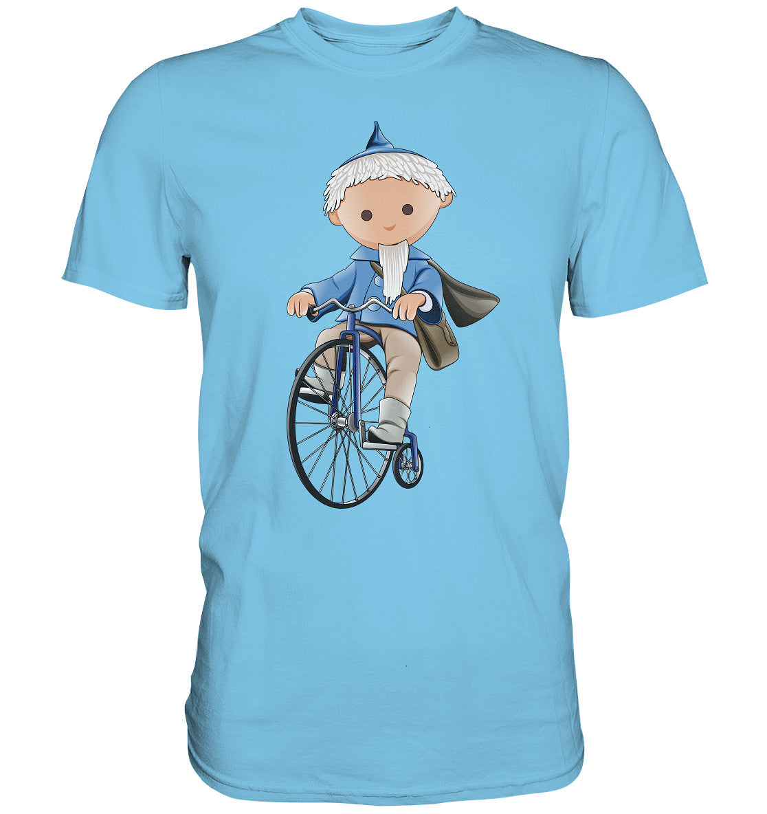 DDR Ostalgie Shirt Unisex • UNSER SANDMÄNNCHEN - AUF DEM HOCHRAD - BLAU (PU-97, 1969)