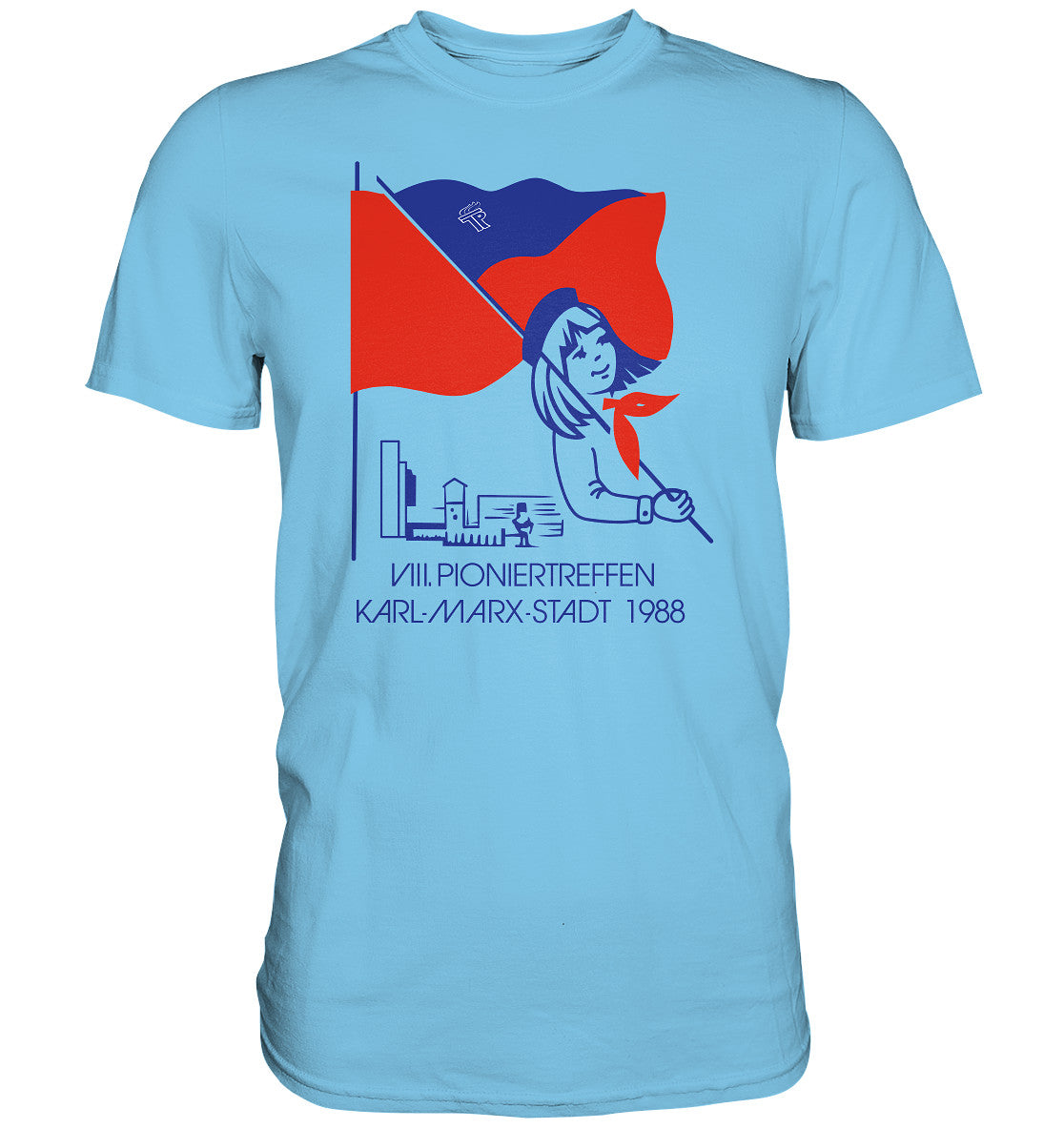 DDR Ostalgie Shirt Unisex • 8. PIONIERTREFFEN KARL-MARX-STADT 1988
